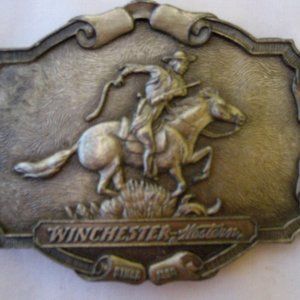 LARGE WINCHESTER WESTERN BELT BUCKLE  #H-156